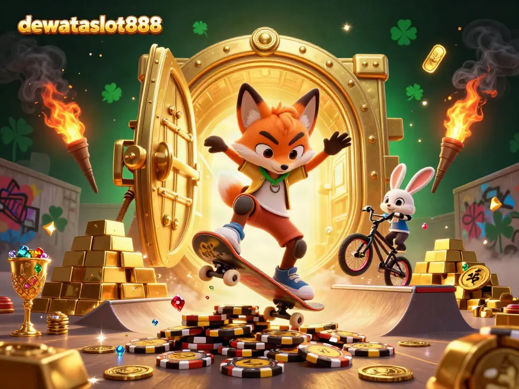 Rasakan keseruan bermain di dewataslot888 dengan karakter kartun beraksi di kasino.
