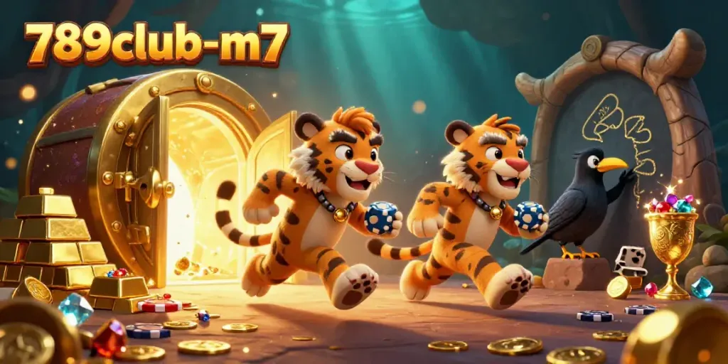Join the thrill at 789club-m7, featuring iconic casino elements and vibrant treasures.