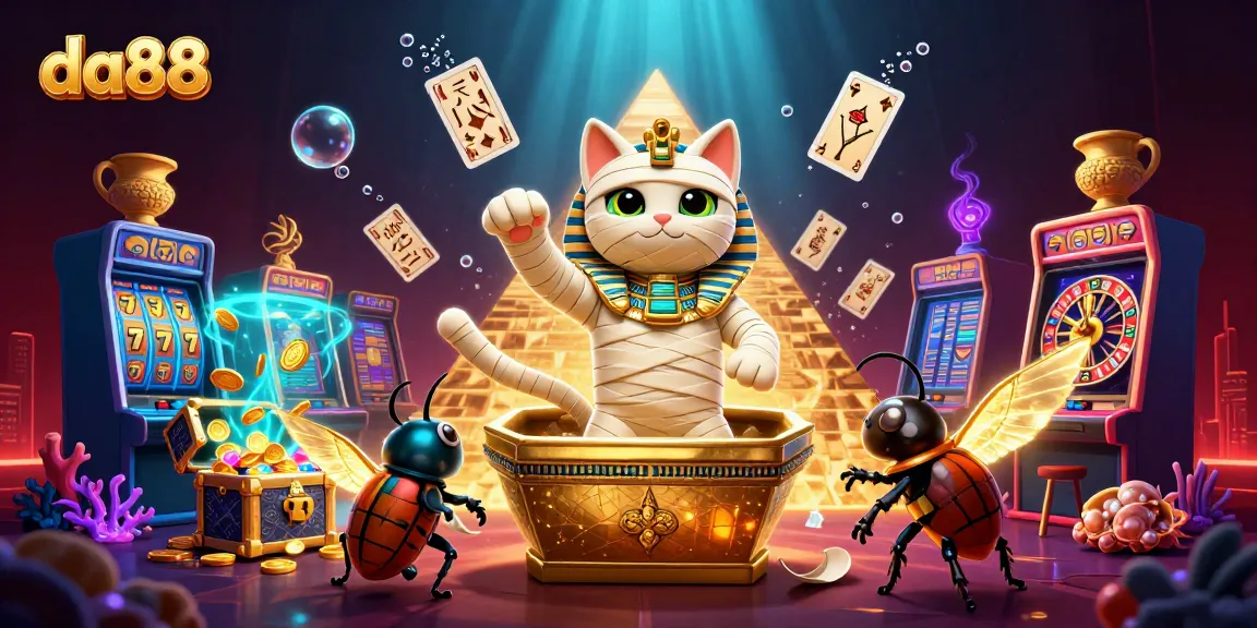 Play with da88 and discover thrilling games amidst an ancient Egyptian casino adventure.