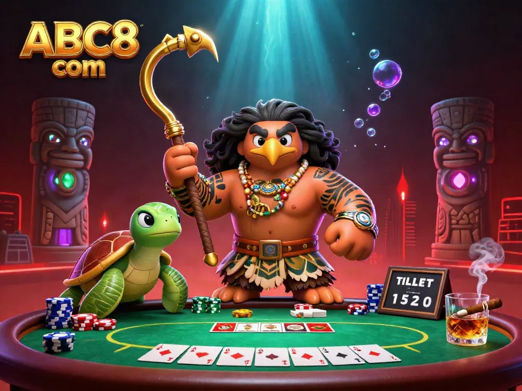 Experience the thrilling world of ABC8 com with dynamic poker action featuring stunning characters and vibrant casino elements.
