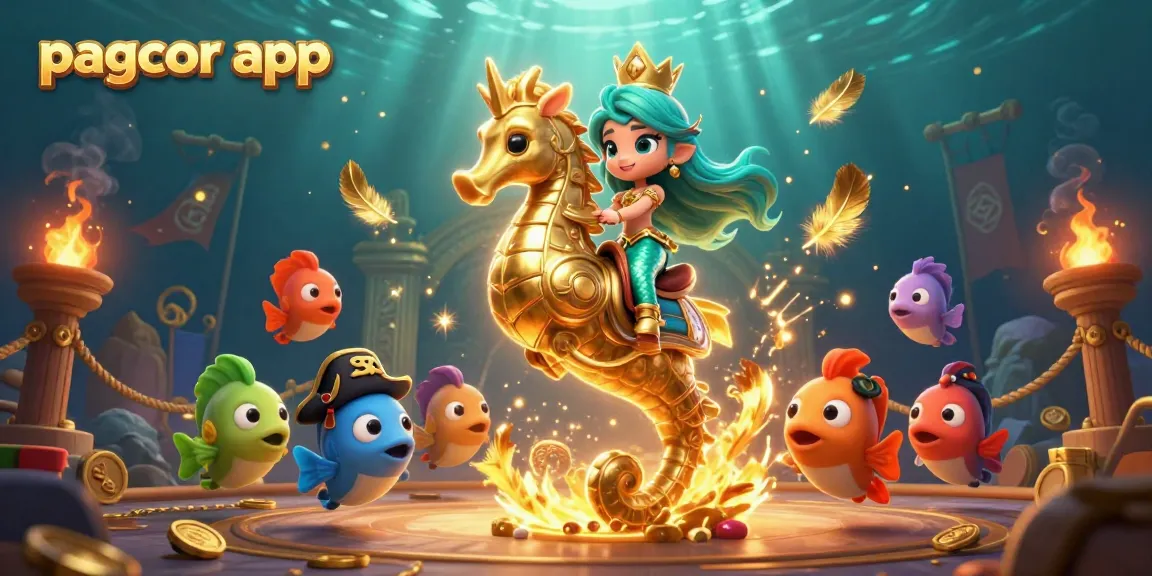 Engage with the pagcor app in an exciting underwater casino adventure featuring a mermaid princess.