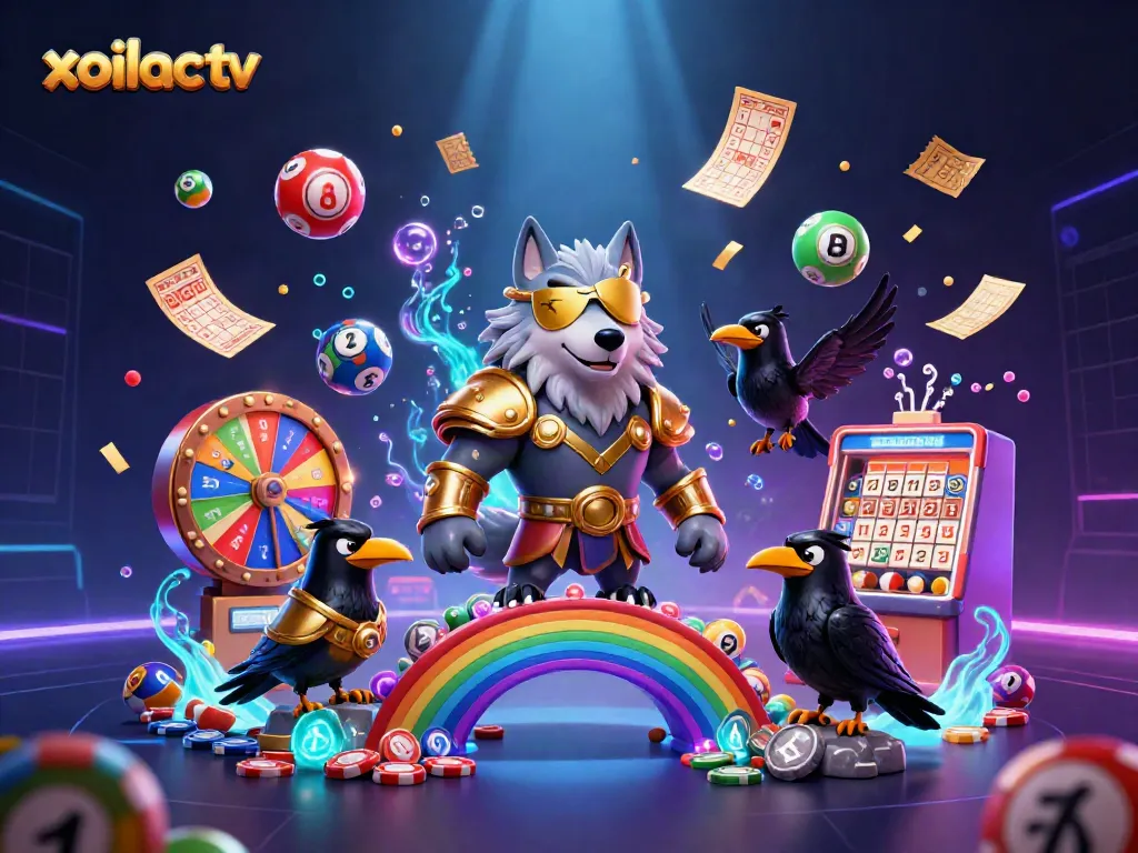 Experience exhilarating live sports betting with xoilac tv, featuring exciting golden visuals and dynamic lottery elements.