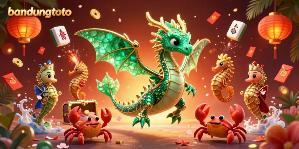 Experience thrilling gameplay with bandungtoto's vibrant casino elements in an enchanting 3D scene.