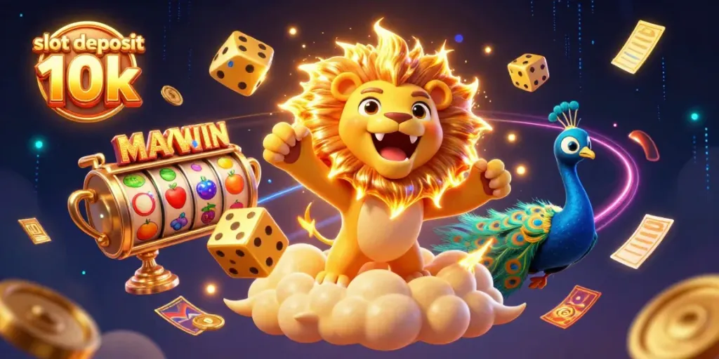 Visualisasi menarik slot deposit 10k dengan simbol buah dan elemen slot memperlihatkan kesenangan bermain.