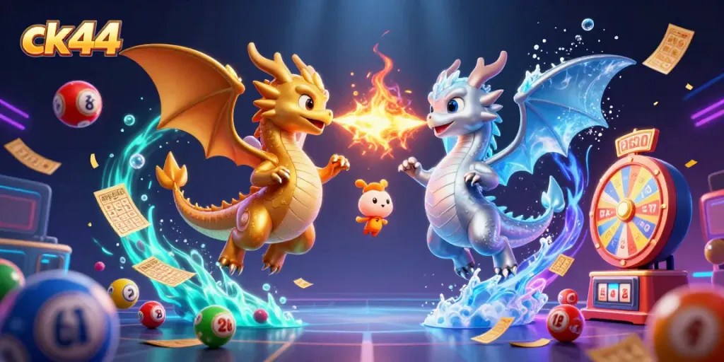 Engage with ck44's thrilling gaming experience featuring dynamic dragons and lively game elements.
