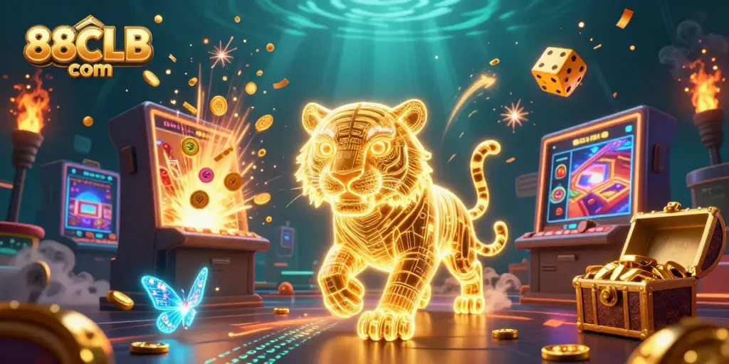 Experience dynamic gambling action at 88CLB com with vibrant casino elements and thrilling visuals.