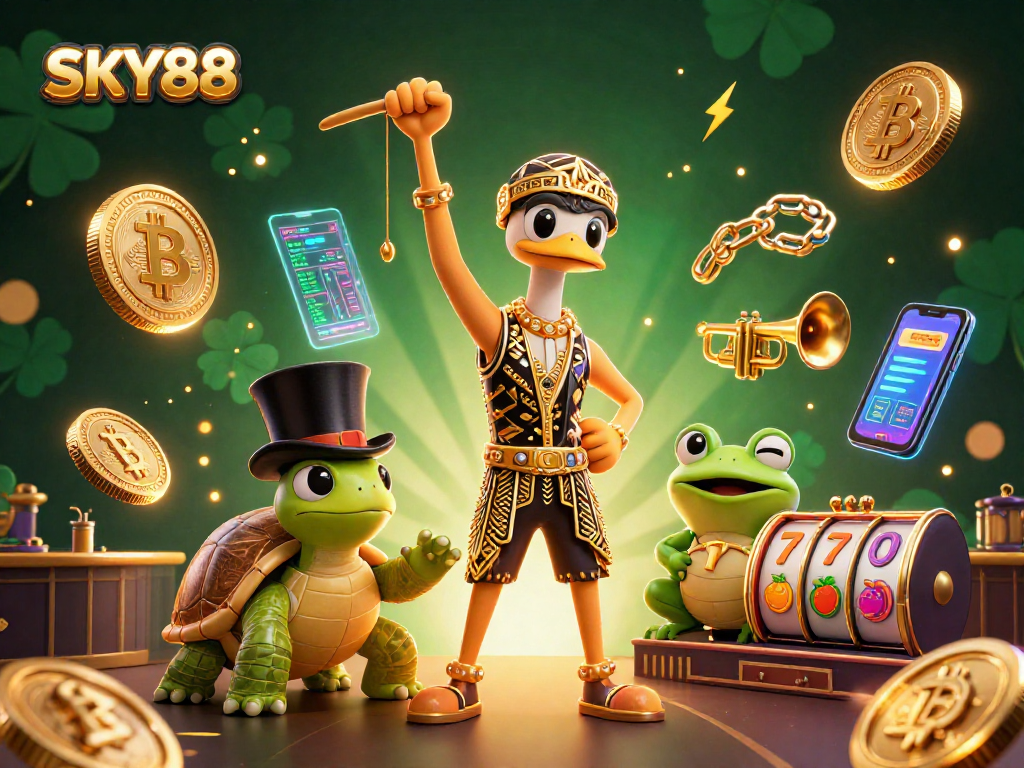 SKY88 offers thrilling slot games with vibrant characters and crypto elements, perfect for eager players.