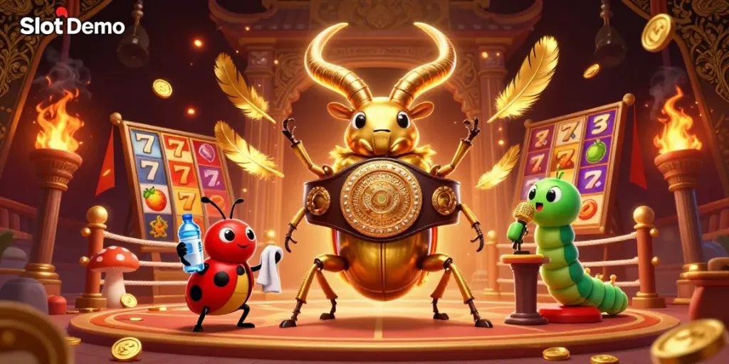 Engage with Slot Demo while enjoying vibrant characters and thrilling gameplay elements in a casino setting.