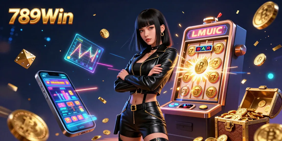 Experience thrilling gameplay at 789Win with vivid casino scenes and dynamic jackpot elements.