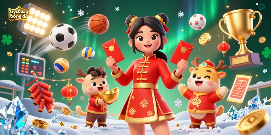 Experience trực tiếp bóng đá with our vibrant illustration showcasing sports elements and festive designs for an engaging viewing atmosphere.