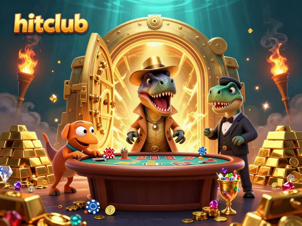Engage in dynamic gaming at hitclub with vibrant characters and rich casino elements