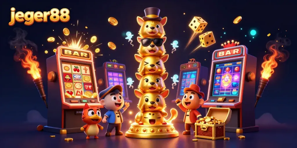Bermain slot dan menikmati jackpot bersama jeger88 melalui totem magis dan berbagai simbol keberuntungan.