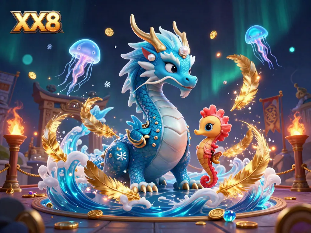 Experience the captivating XX8 casino world, with vibrant characters and elements in an engaging 3D illustration.
