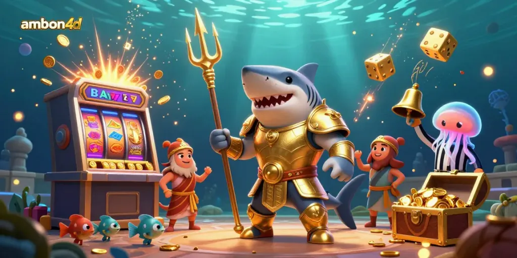 Experience thrilling jackpots with ambon4d's exciting 3D underwater casino adventure.