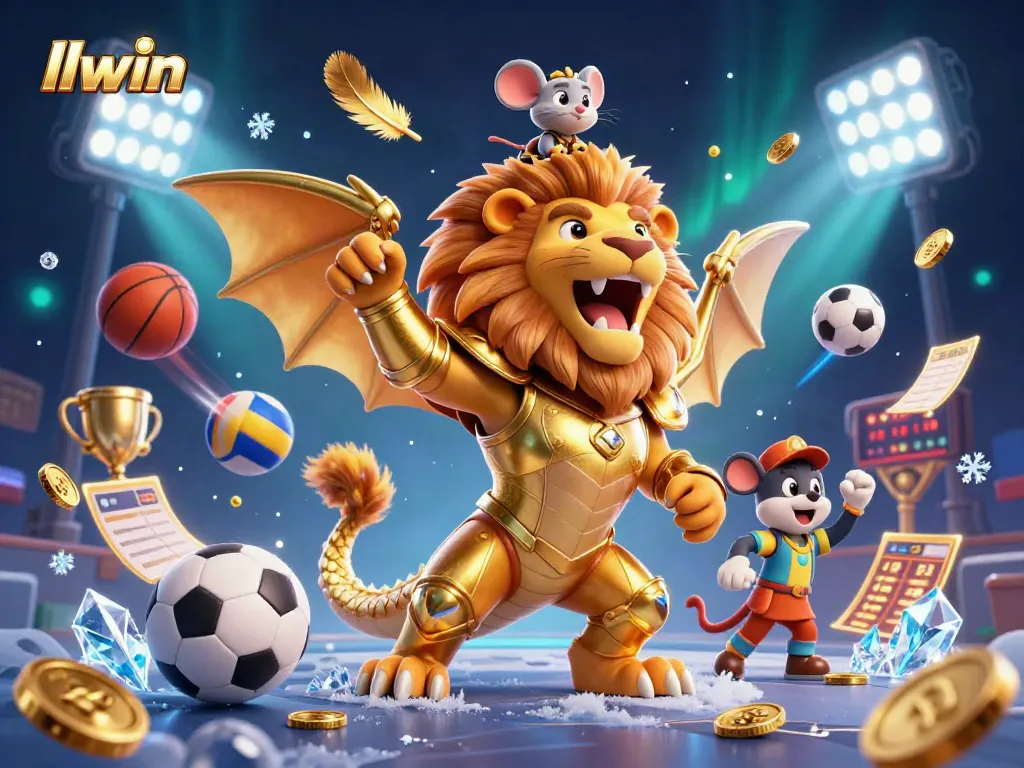 Engage with exciting betting action at llwin featuring a captivating chimera and sports elements.
