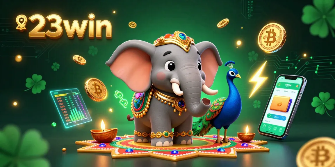 Engage in thrilling gameplay at 23win with vibrant 3D casino elements and colorful characters lighting up the scene.