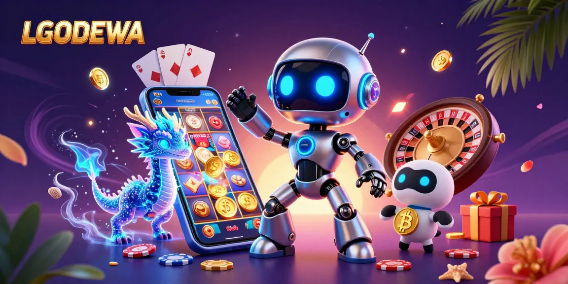 Spin the reels with LGODEWA's high-octane gaming robots and golden treasure elements.