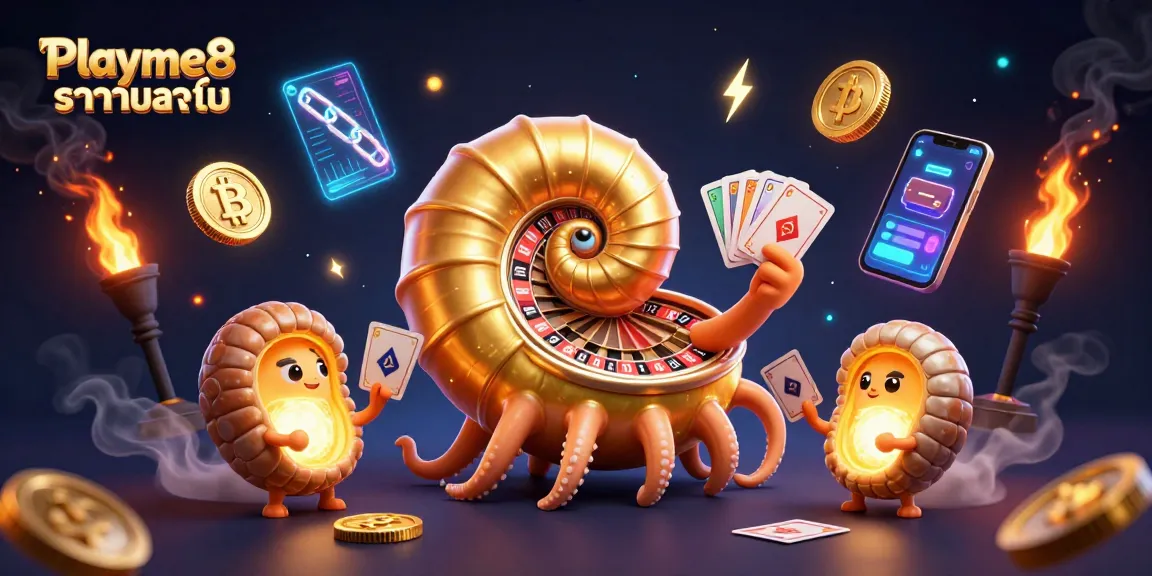 เล่นเกมใน Playme8 ราคาบอลไหล พร้อมการ์ดหลายมือจากหอยนอติลุสและเพื่อน ๆ
