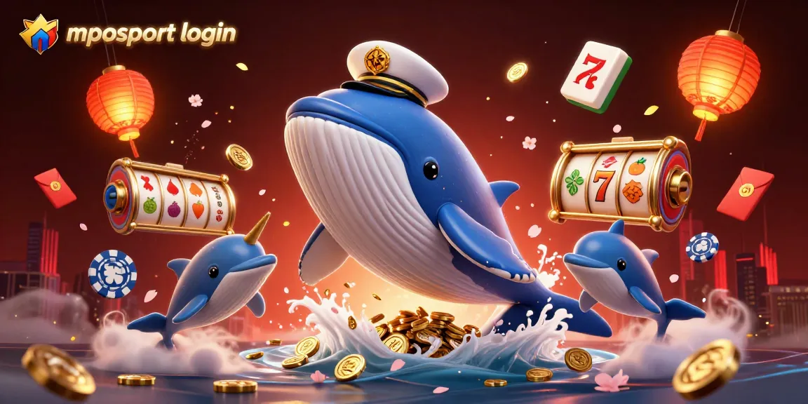 Enjoy thrilling gameplay with mposport login, featuring a whimsical whale in a vibrant casino scene.