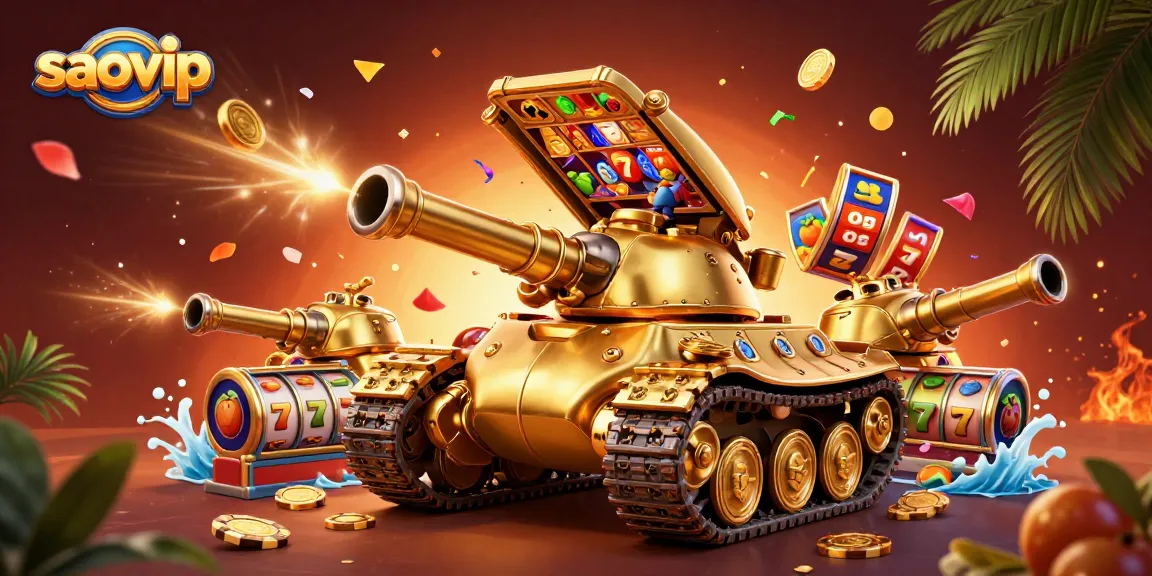 Play at saovip's mini casino in a golden beetle tank bursting with excitement and winning chances.