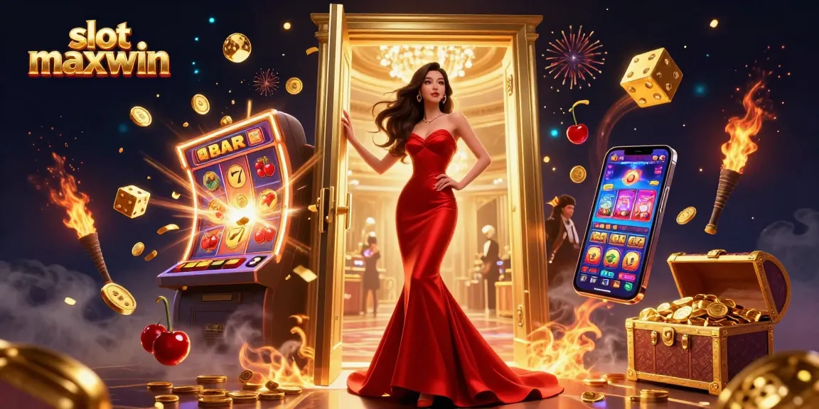 Rasakan kemenangan mendebarkan dengan slot maxwin dalam suasana kasino yang menggetarkan, menampilkan adegan jackpot yang cerah.