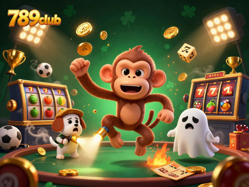 Experience thrilling gameplay at 789club with a vibrant casino scene featuring exciting animated elements.