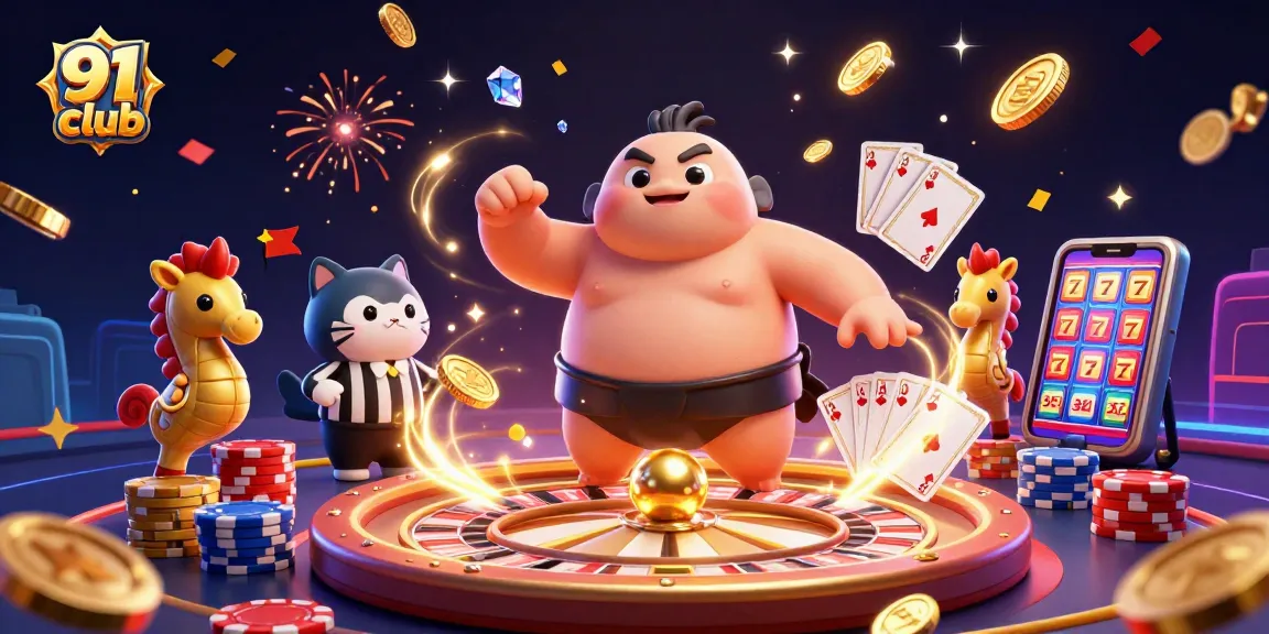 Engage in thrilling games at 91 club with vibrant characters and dynamic casino elements.