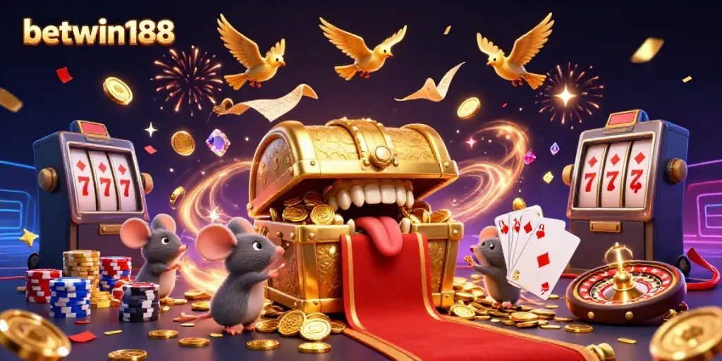 Menang dengan betwin188: Gambar penuh aksi di dunia kasino digital.