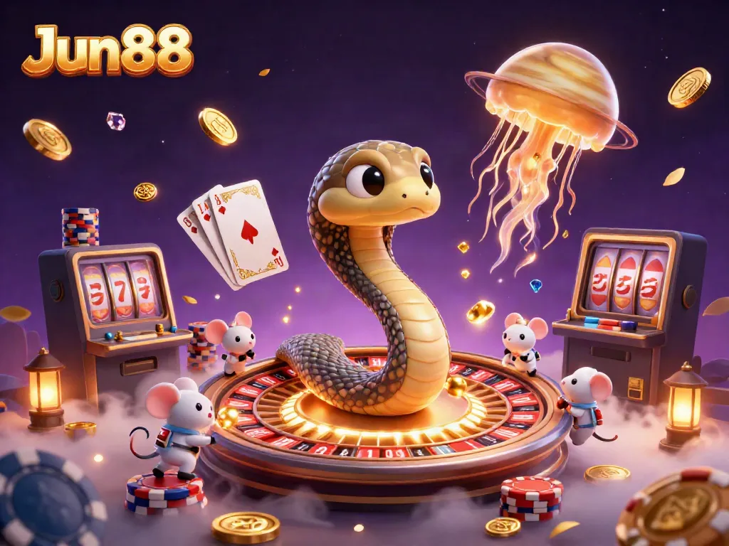 Experience thrilling action at Jun88’s cosmic casino featuring vibrant characters and dynamic betting.