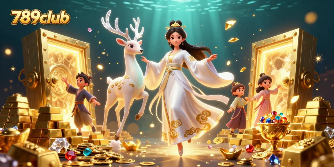 Win big at 789club with dazzling treasures and exciting casino elements in this vibrant 3D scene