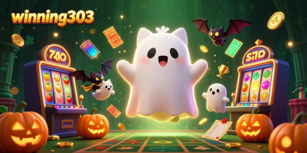 Join winning303 in a haunted casino adventure with slot games and prize elements