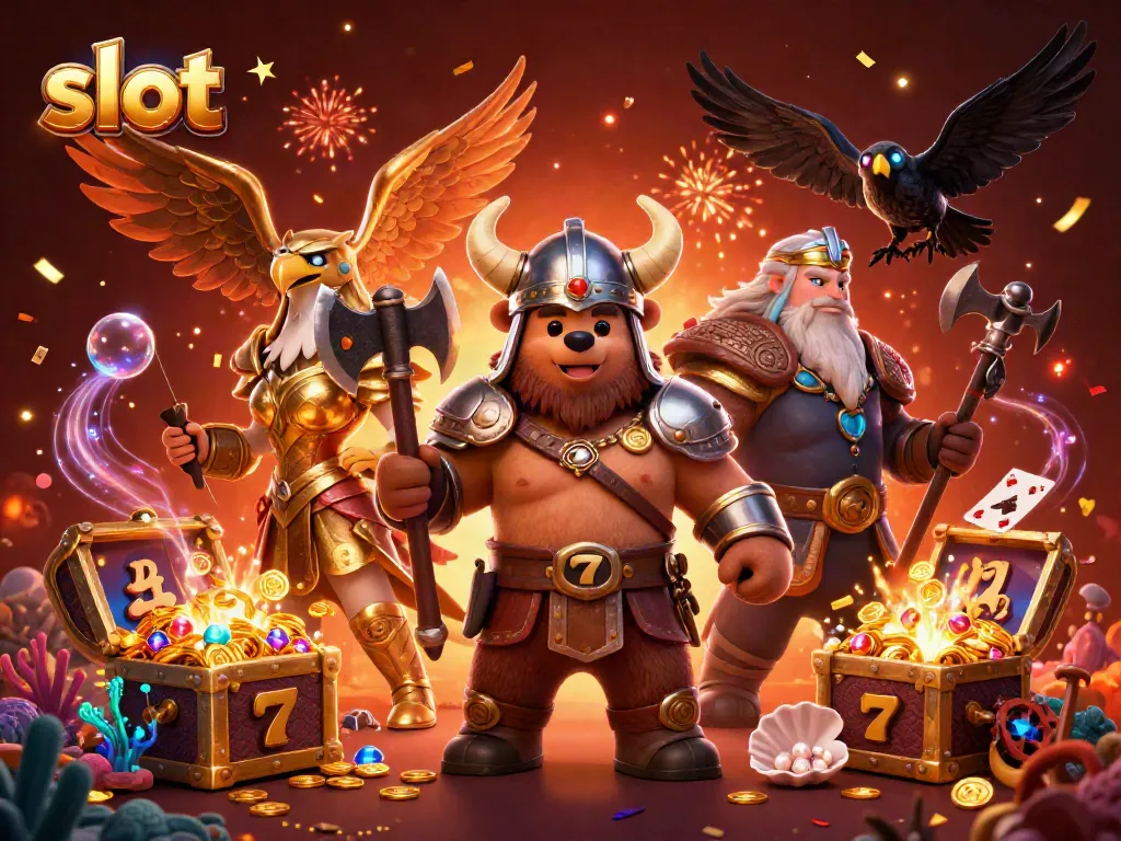 Engage in exciting slot adventures with animated characters and vibrant symbols