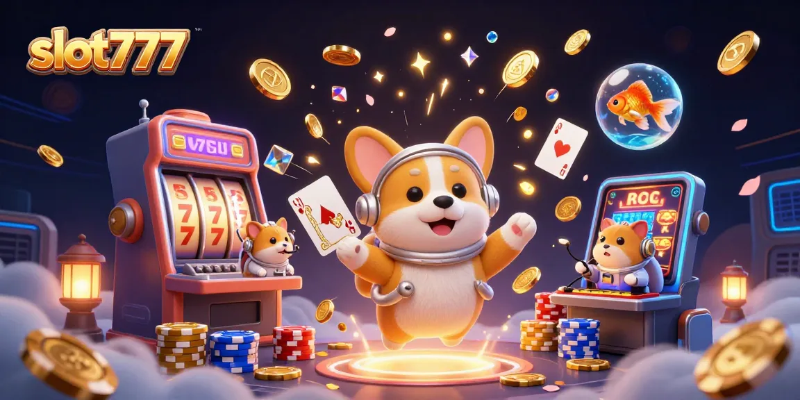 Experience thrilling gameplay with slot777 in this vibrant, action-packed 3D casino scene.