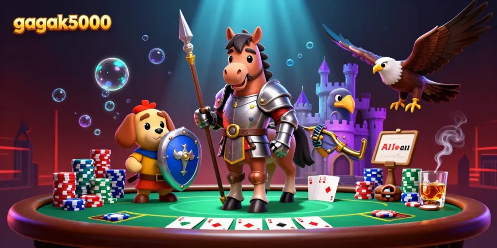 Menangkan jackpot besar di gagak5000 dengan ilustrasi kasino yang mendebarkan dan penuh aksi.