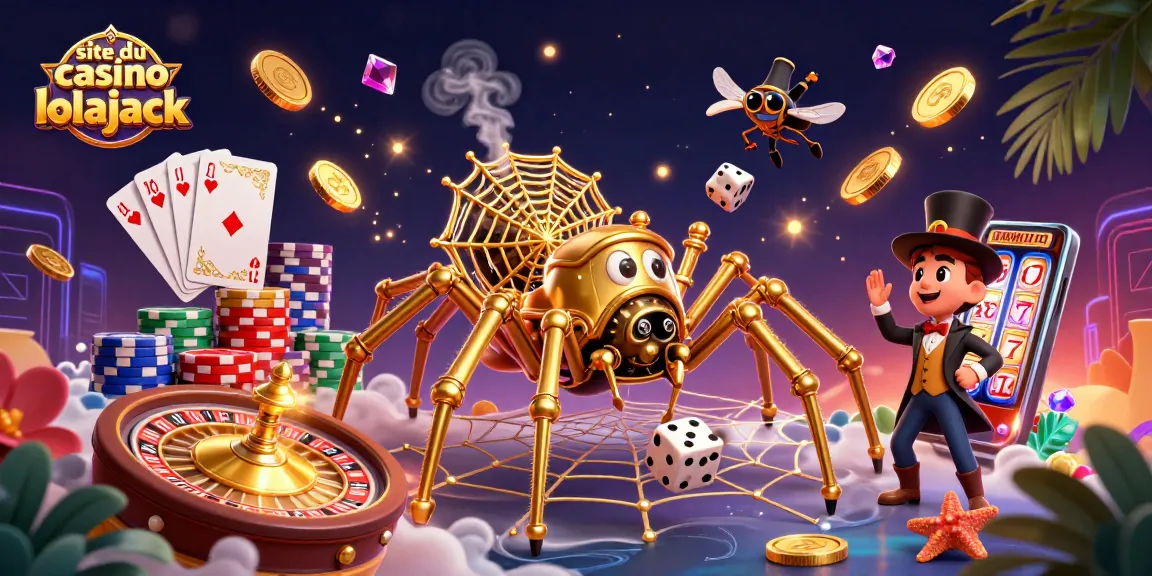 Play exciting games at the site du casino lolajack featuring steampunk characters and vibrant casino elements.