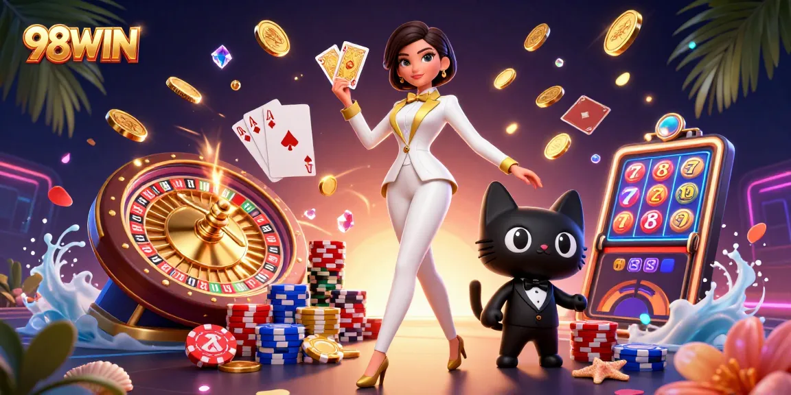 Experience thrilling gaming at 98WIN while seamlessly shuffling cards and winning prizes.