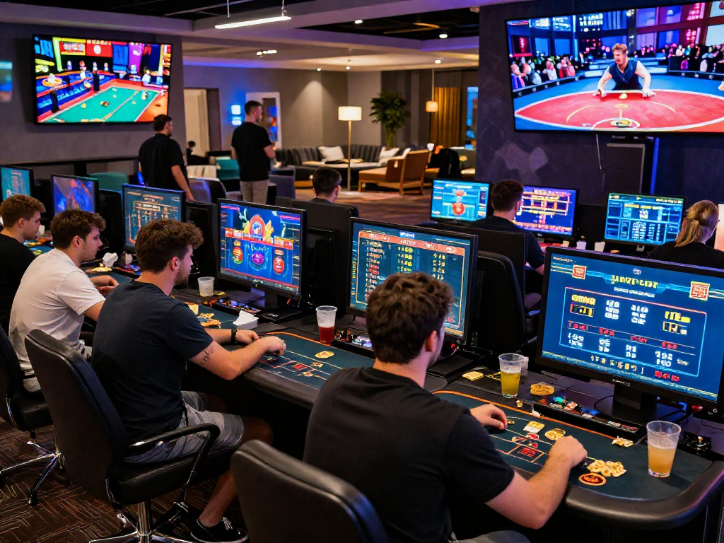 Experience the excitement of lavowin in a vibrant digital gaming arena.