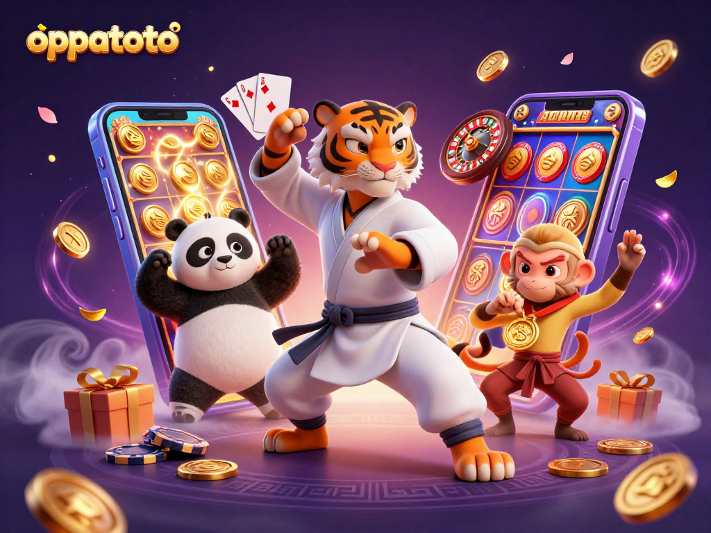 Engage with oppatoto's dynamic slot games featuring masterful animated characters and exciting casino elements.