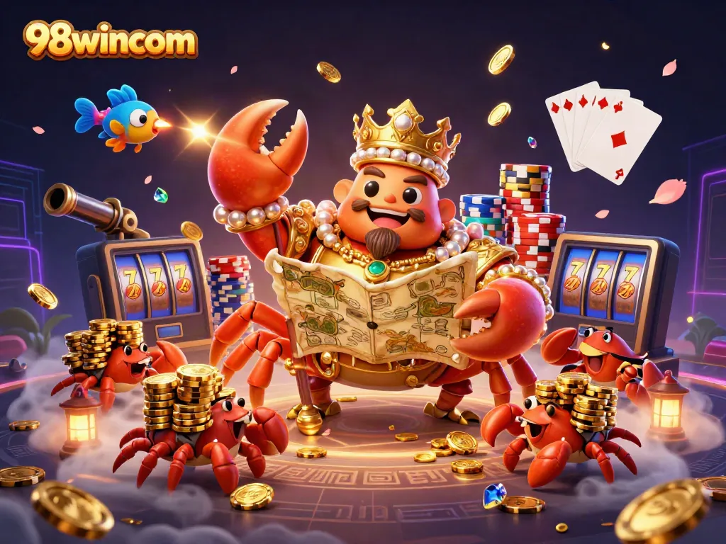 Experience thrilling fish shooting action at 98wincom, with vibrant sea creatures and rich gaming visuals.