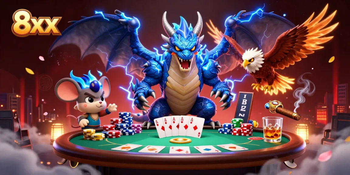Join the action at 8xx with a thrilling poker encounter, featuring dynamic game elements.