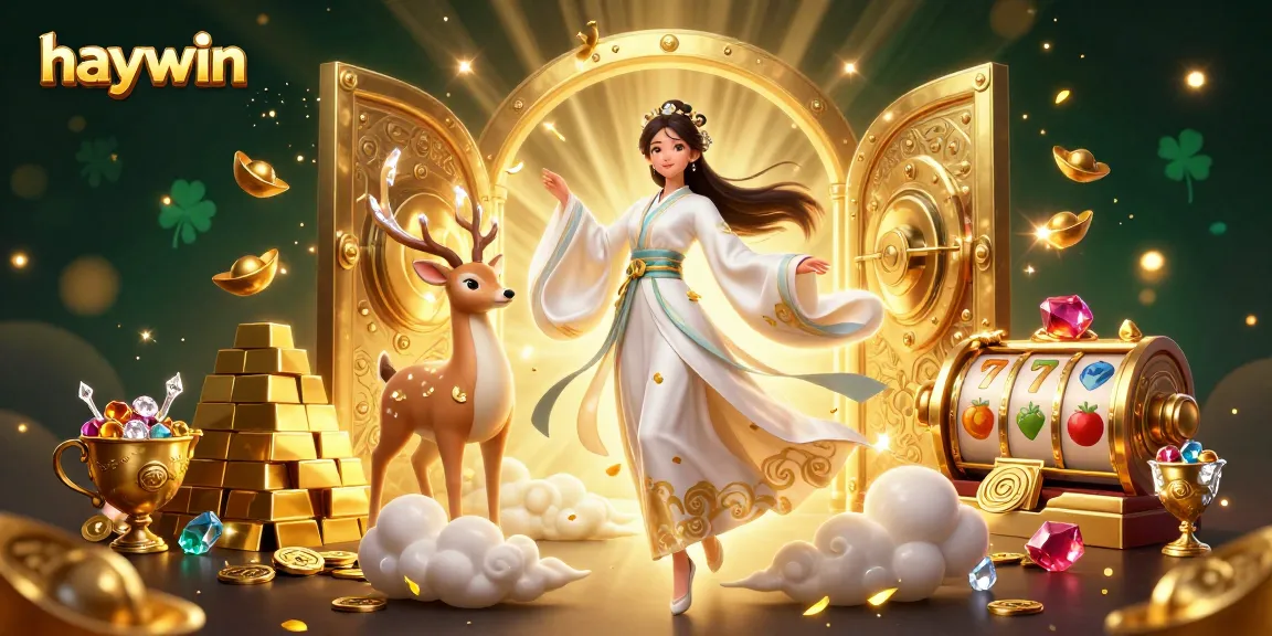 Play exciting slots with haywin in a vibrant virtual casino filled with treasures and magic.