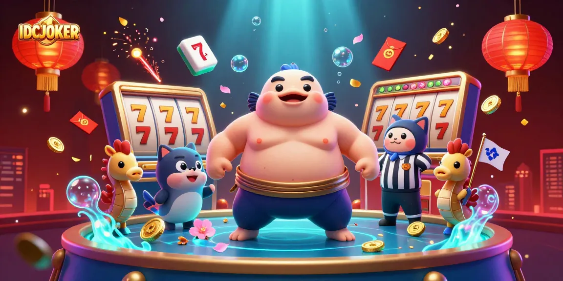IDCJOKER offers a vibrant underwater casino experience with jubilant characters and dynamic slot game elements.