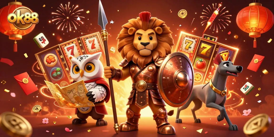 Spin the reels with ok88 for exciting jackpots in a vibrant casino scene.
