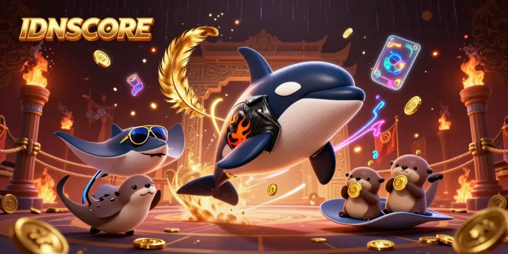 IDNSCORE engages players with an electrifying 3D scene showcasing exciting casino visuals