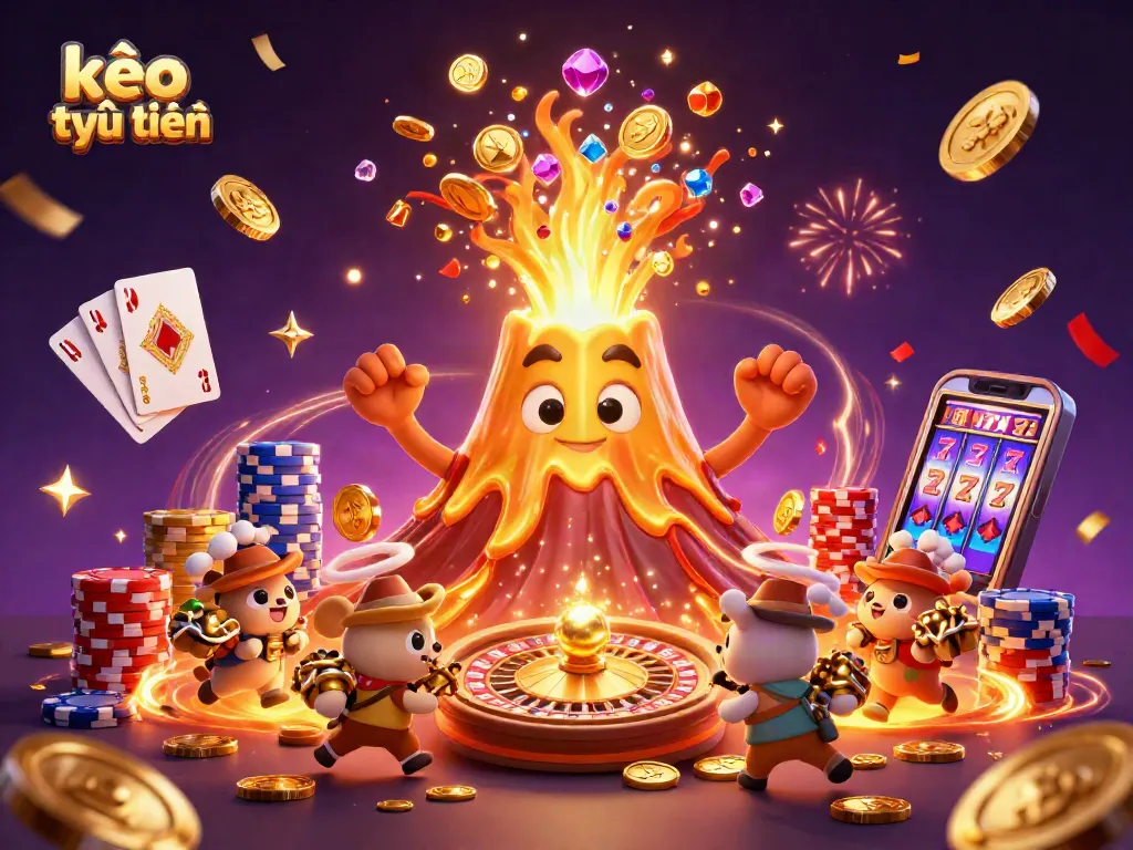 Experience thrilling action with kèo trực tuyến as the golden volcano erupts with treasure and excitement!