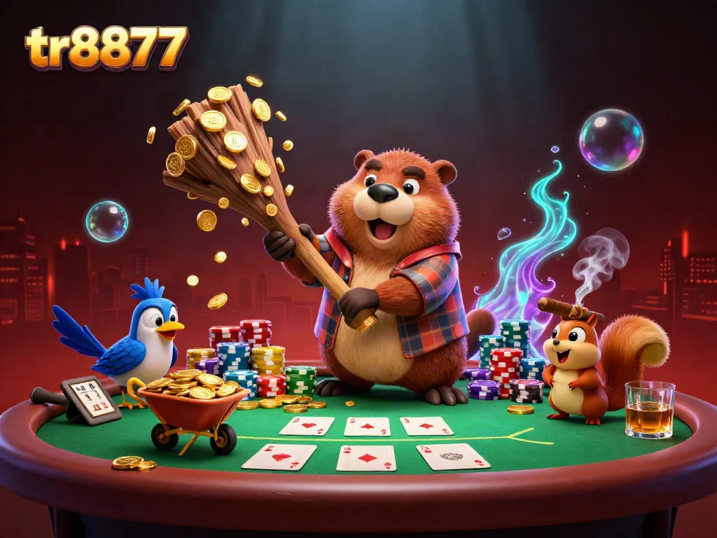 Spin the reels and collect gold with tr8877 in a vibrant 3D cartoon casino adventure.