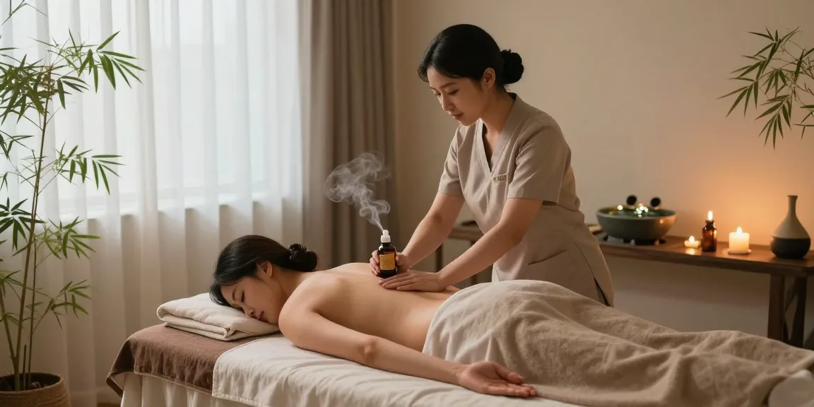 Relaxing 서울출장마사지 experience in a serene spa environment with peaceful ambiance.