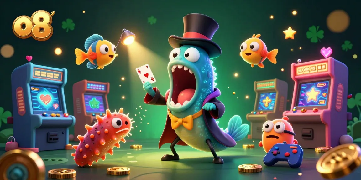 Play exciting games at o8 with colorful characters and vibrant casino elements.