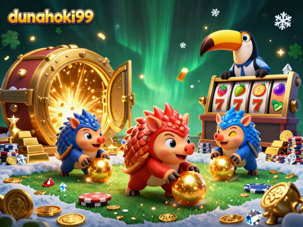 Rivalitas seru pangolin dalam duniahoki99, bermain dan berputar di kasino 3D