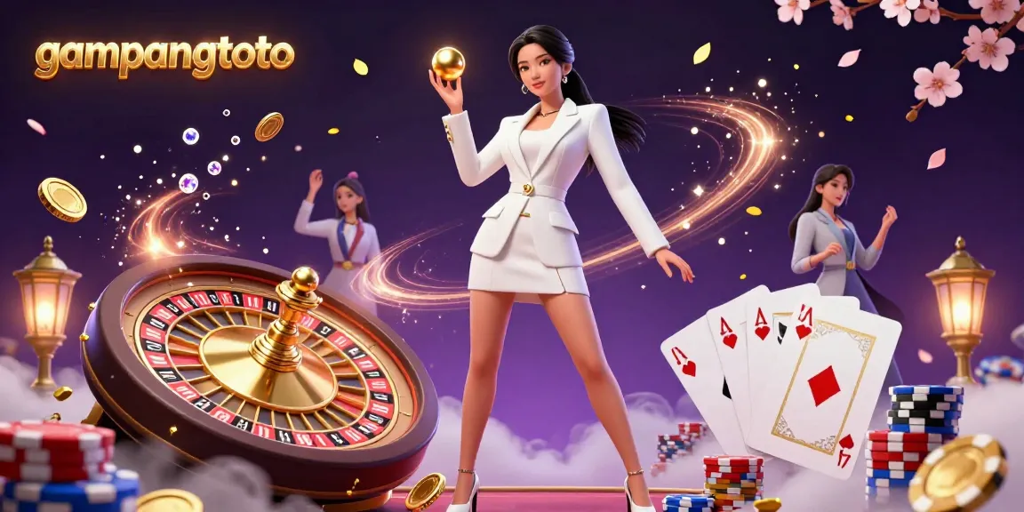 Play winning strategies on gampangtoto's luxurious casino scene featuring vibrant games and stunning visuals.